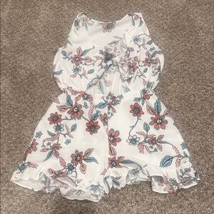 Floral Sleeveless Romper and/or coverup